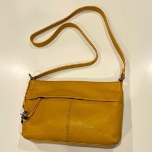 Tignanello Bag / Crossbody Golden Yellow Leather